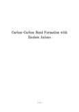 Carbon-Carbon Bond Formation with Enolate Anions　評価：優