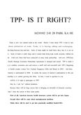 TPP-IS IT RIGHT
