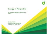 BP Stastical Review of World Energy <strong>report</strong> 2007